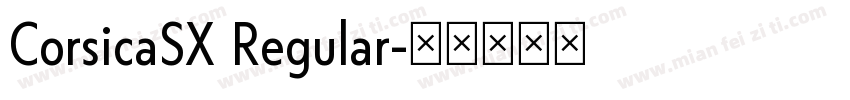 CorsicaSX Regular字体转换